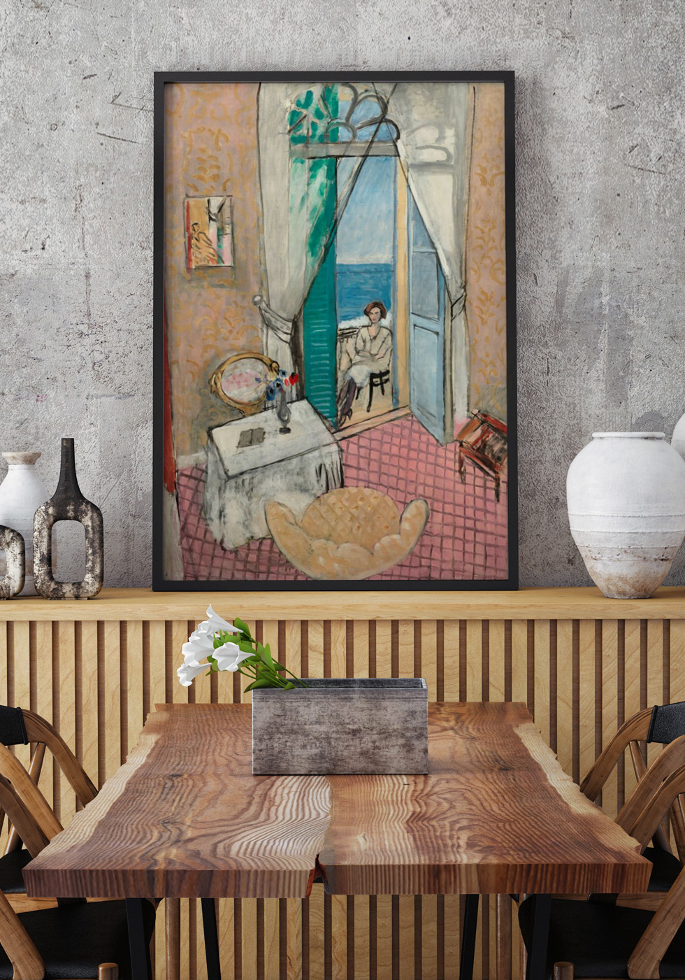 Matisse, Intérieur à Nice dans une pièce