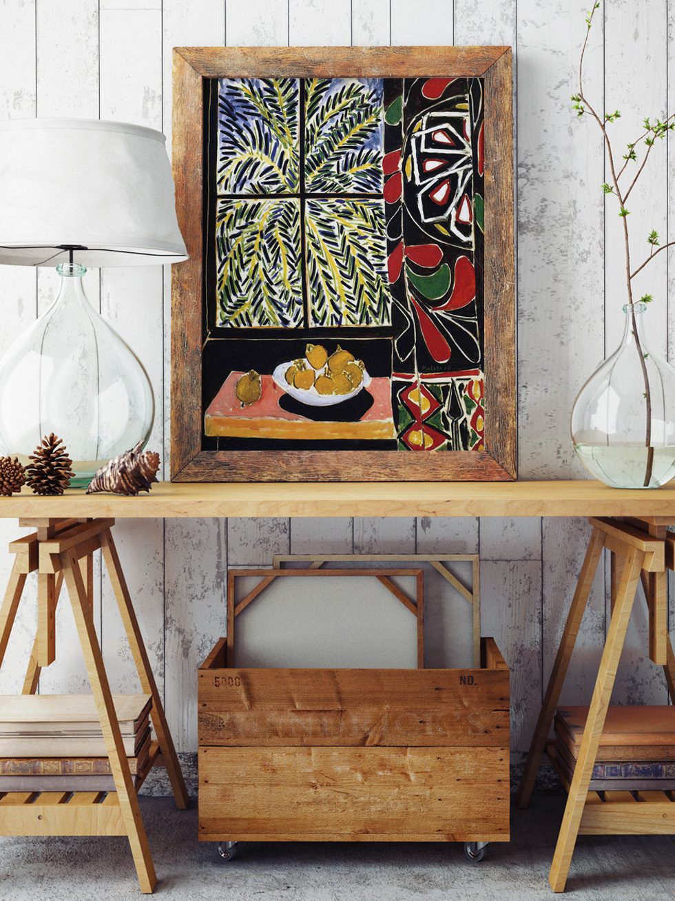 Matisse, Intérieur Avec Rideaux Egyptiens dans une pièce