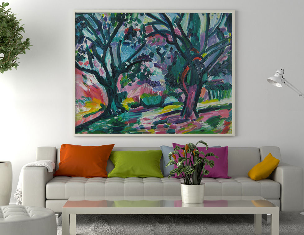 Matisse, Paysage à Collioure dans une pièce