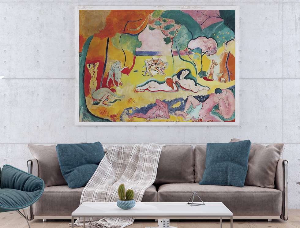 Matisse, Le Bonheur De Vivre dans une pièce