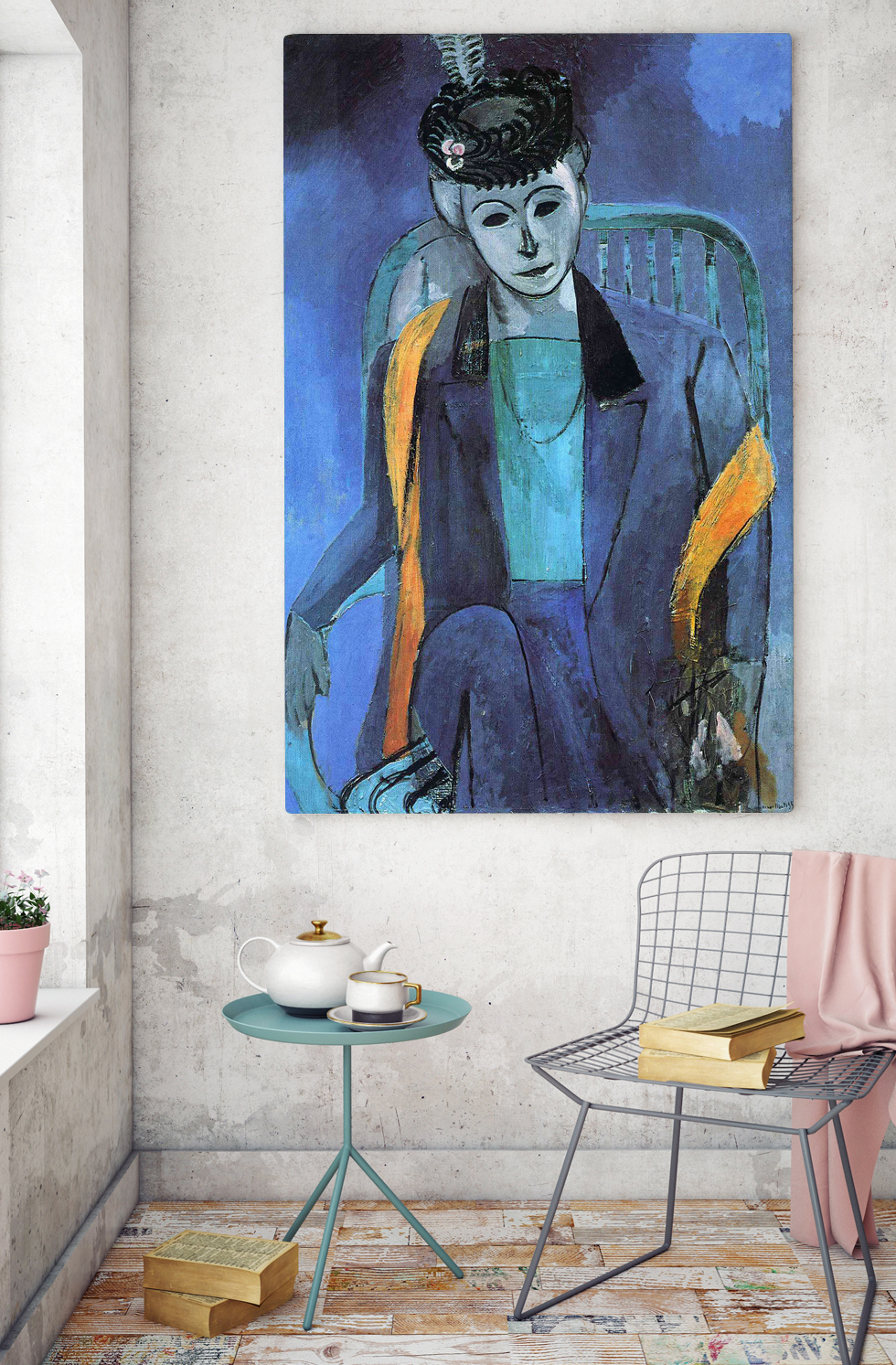 Matisse, Portrait Of Madame Matisse - Bande Verte dans une pièce