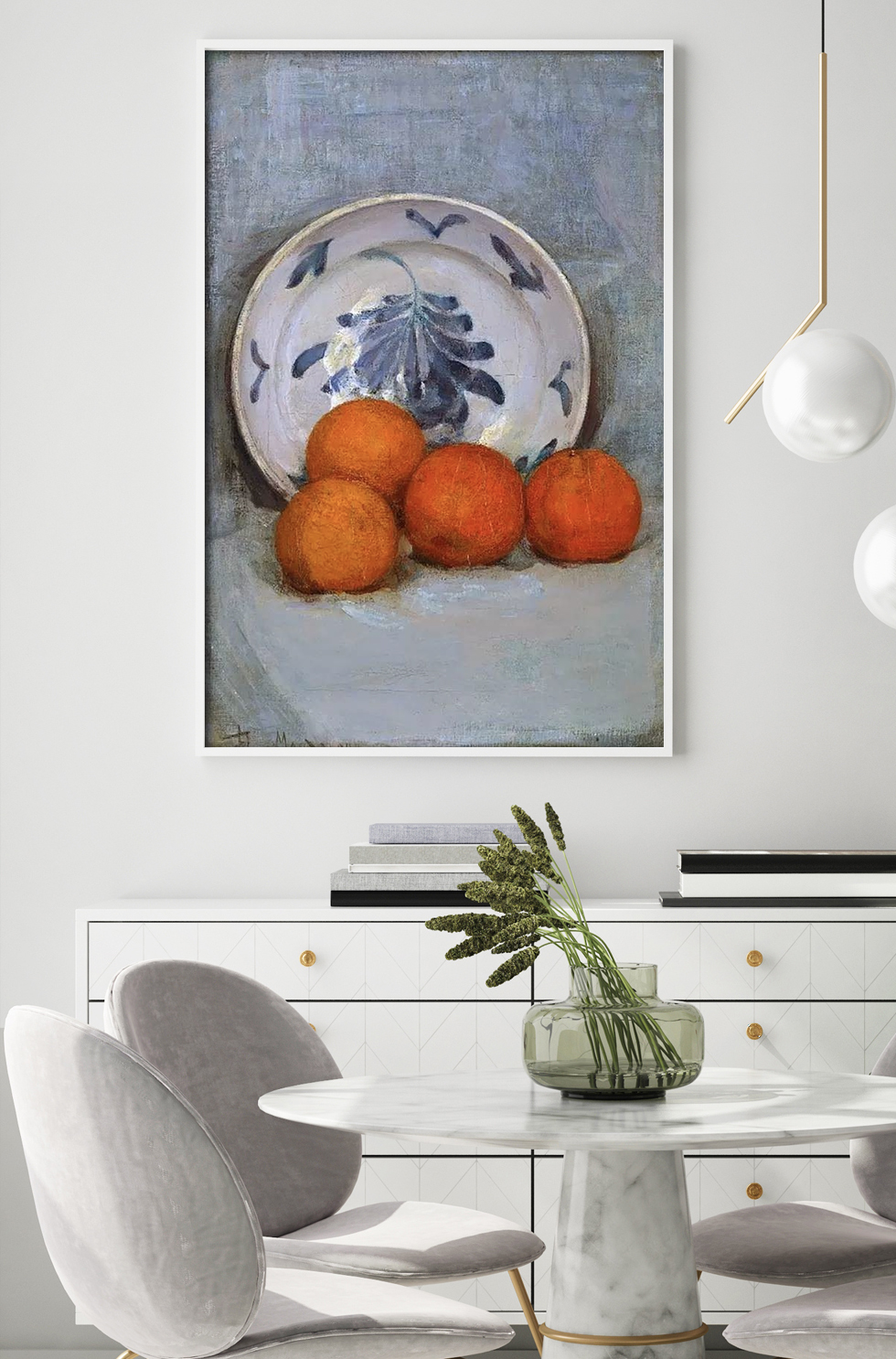 Matisse, Nature Morte Avec Des Oranges dans une pièce