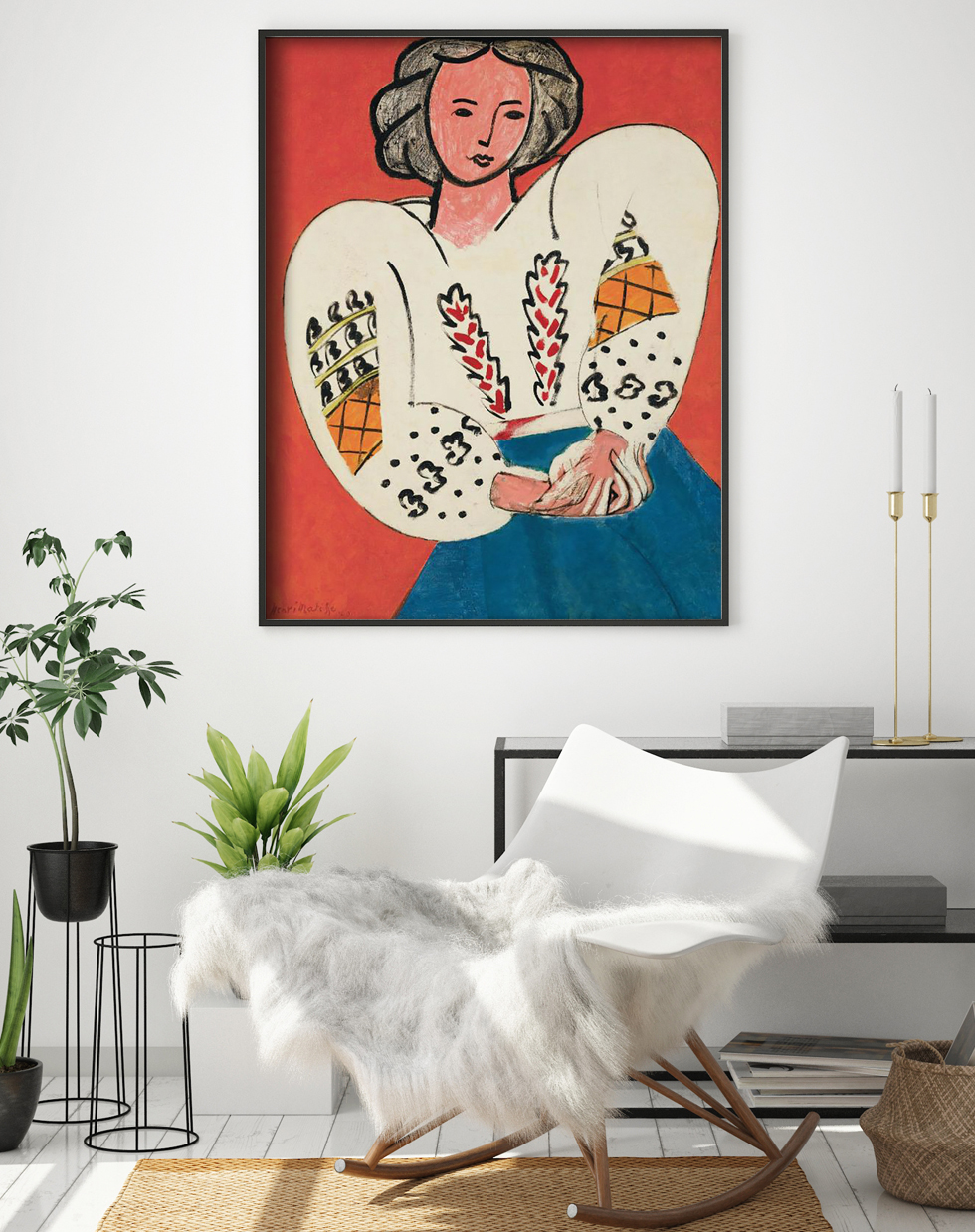 Matisse, La Blouse Roumaine dans une pièce