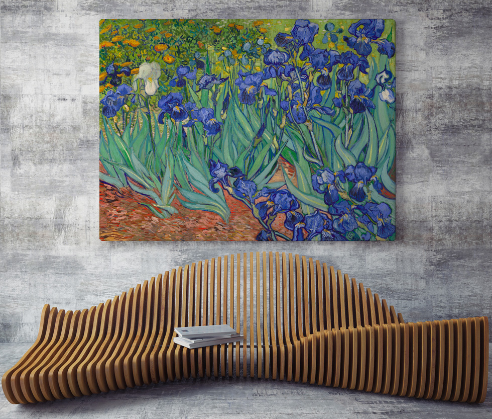 Vincent van Gogh,  Iris dans une pièce