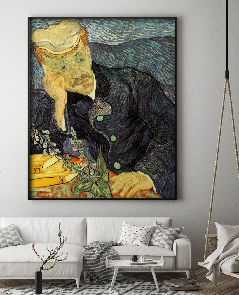 Vincent van Gogh, Portrait du Docteur Gachet dans une pièce