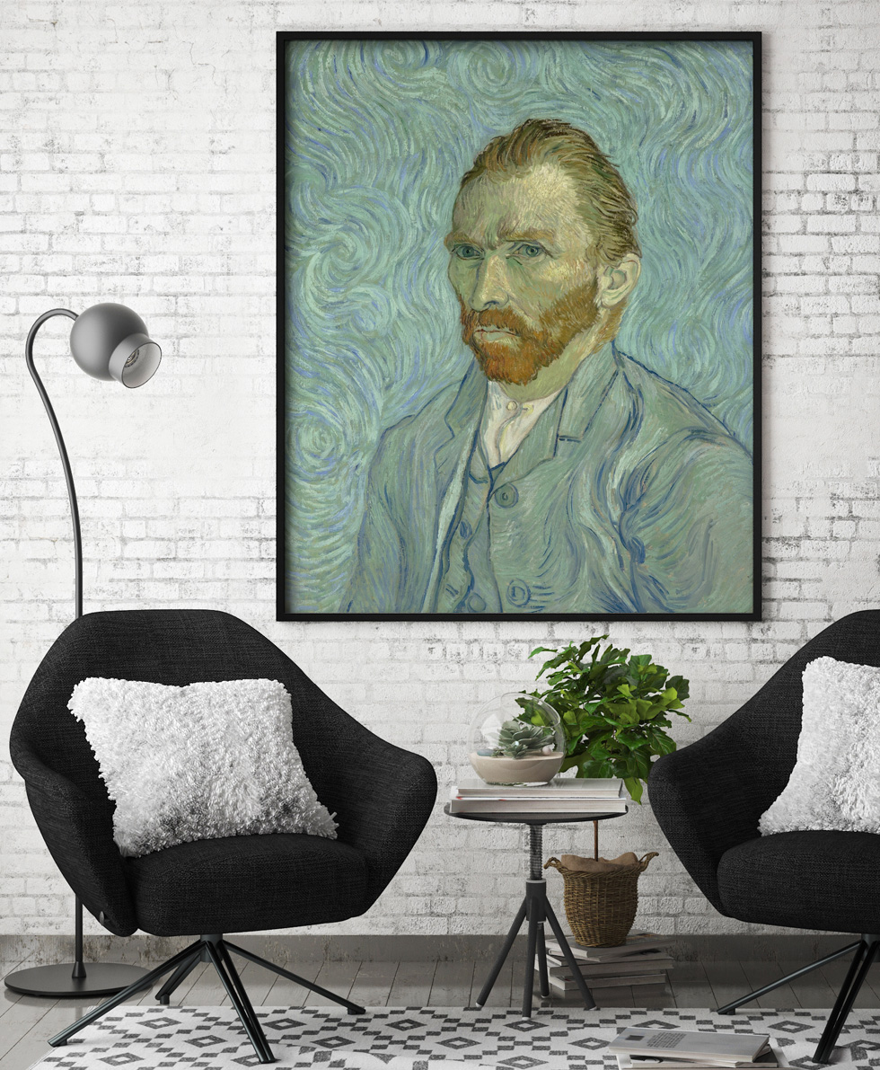Vincent van Gogh, Autoportrait 1889 dans une pièce