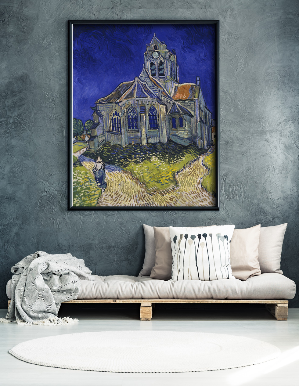 Vincent van Gogh, L'Église d'Auvers-sur-Oise dans une pièce