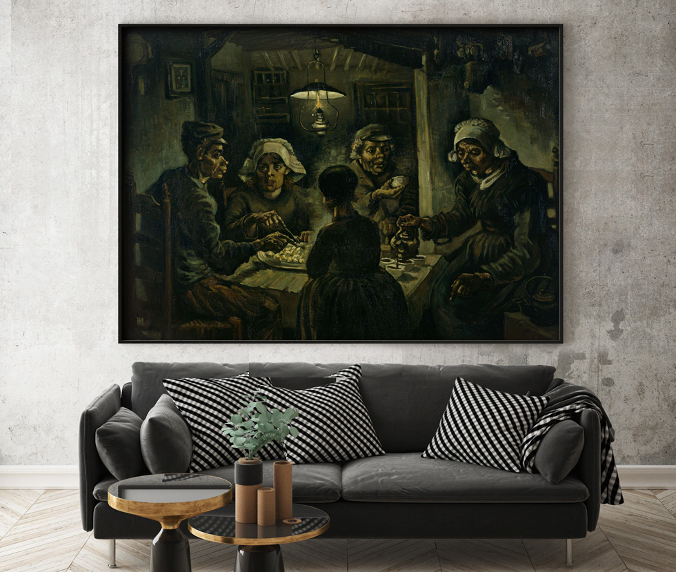 Vincent van Gogh, Les mangeurs de pommes de terre dans une pièce