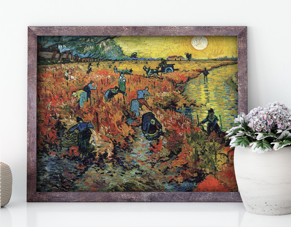Vincent van Gogh, La vigne rouge dans une pièce