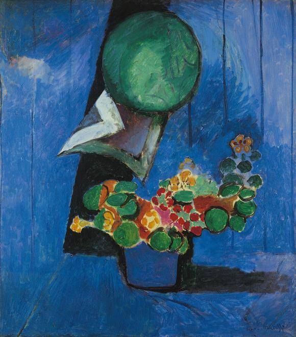 Henri Matisse, Fleurs et plat en céramique, 1913