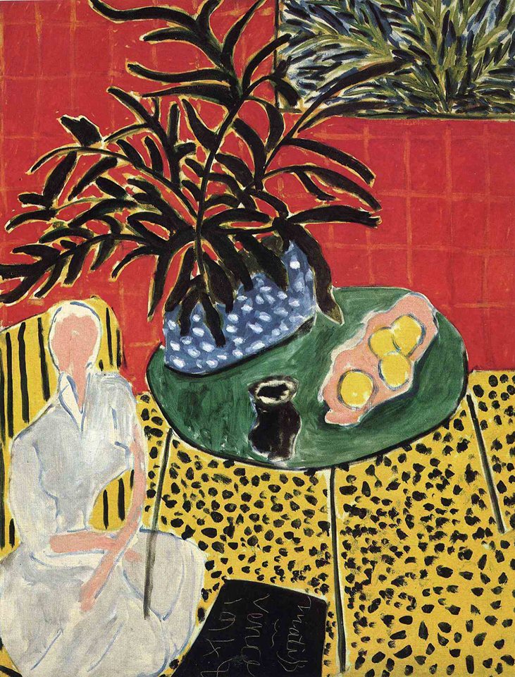 Henri Matisse, Intérieur Avec Fougère Noire - 1948