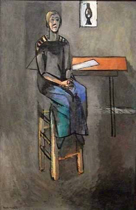 Matisse, Femme Sur Un Haut Tabouret