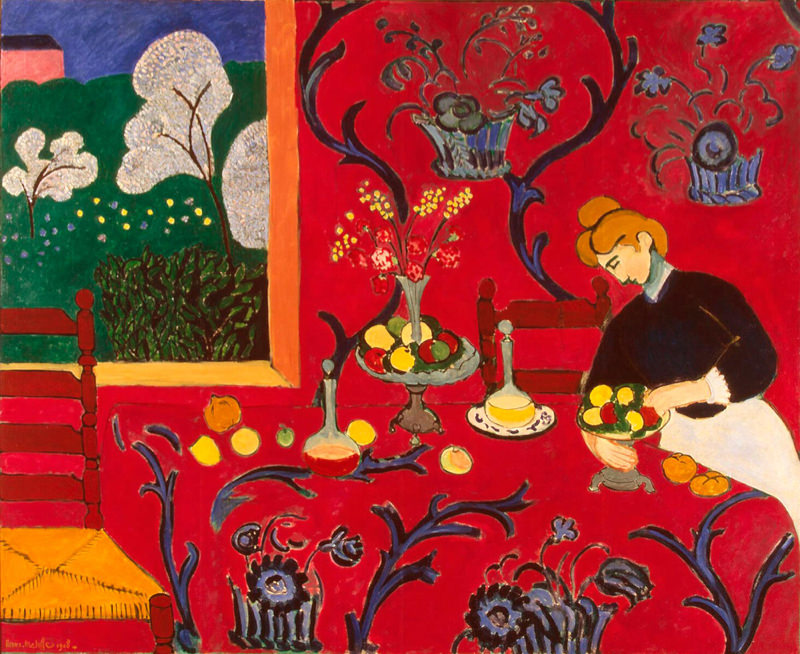 Matisse, Le Dessert - Harmonie En Rouge