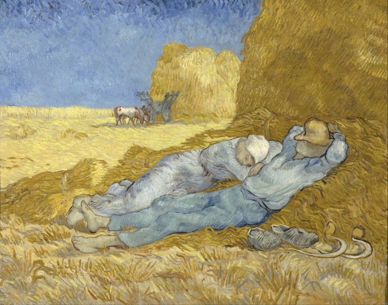 Vincent van Gogh, La sieste - d'après Millet